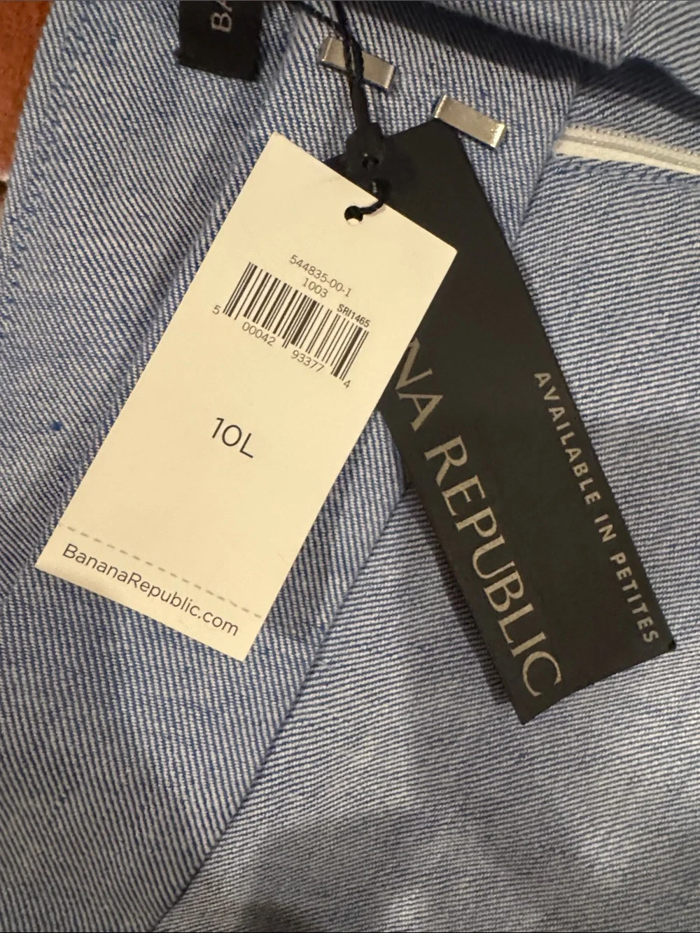 Banana Republic Light Blue Linen-Blend Skirt and Sleeveless Top Set